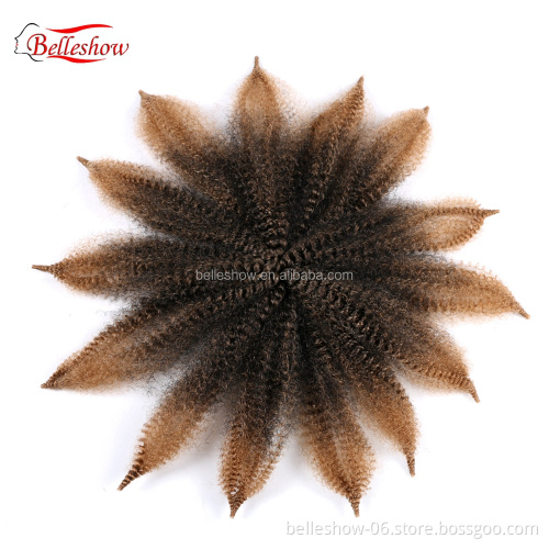 Hot sell  Twist Synthetic Braiding Hair Crochet Extensions Small marley hair Afro Kinky Marley Braids